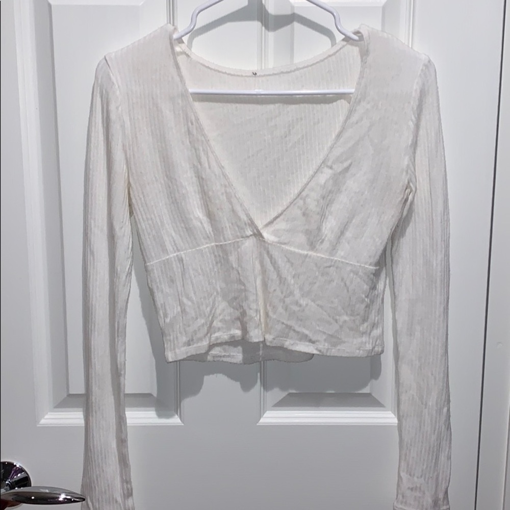 White Long Sleeve Top